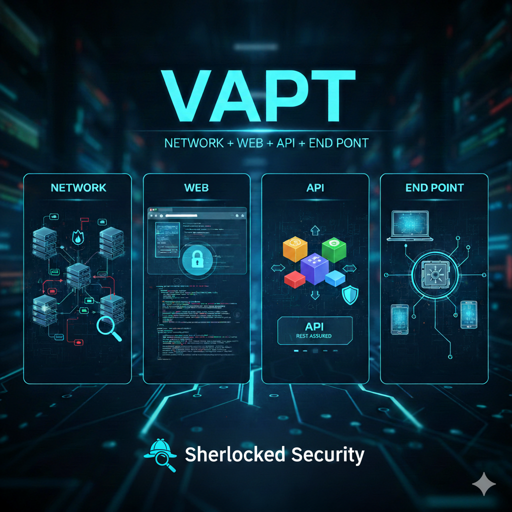 VAPT  – Network + Web + API + End Point  – Sherlocked Security  – SS NWAE002