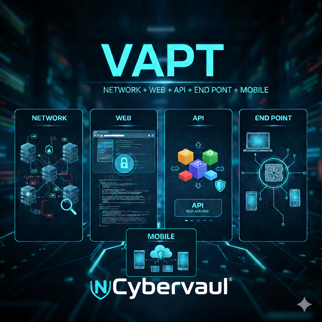 VAPT – Network + Web + API + Endpoint + Mobile   – Cybervault – CY NWAEM003