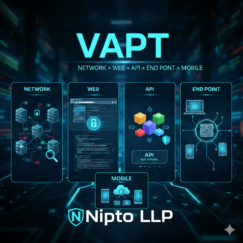 VAPT – Network + Web + API + Endpoint + Mobile   – Nipto LLP – NC NWAEM003
