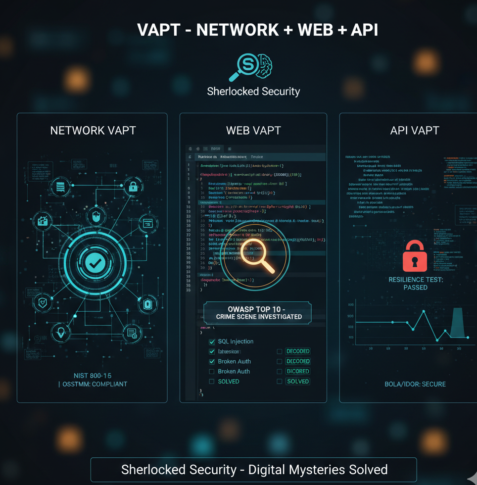 VAPT – Network + Web + API  – Sherlocked Security – SS NWA001